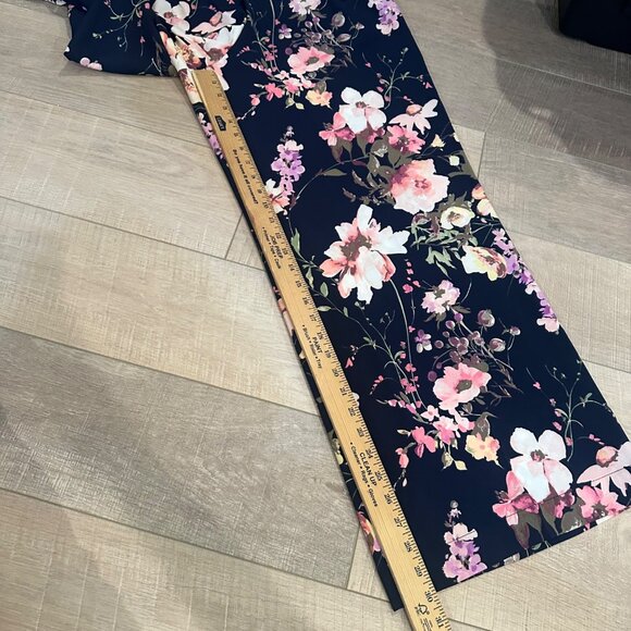 NY&C WOMENS FLORAL WIDE LEG PANTS SIZE 16 PETITE 7TH AVENUE NEW - Picture 4 of 11